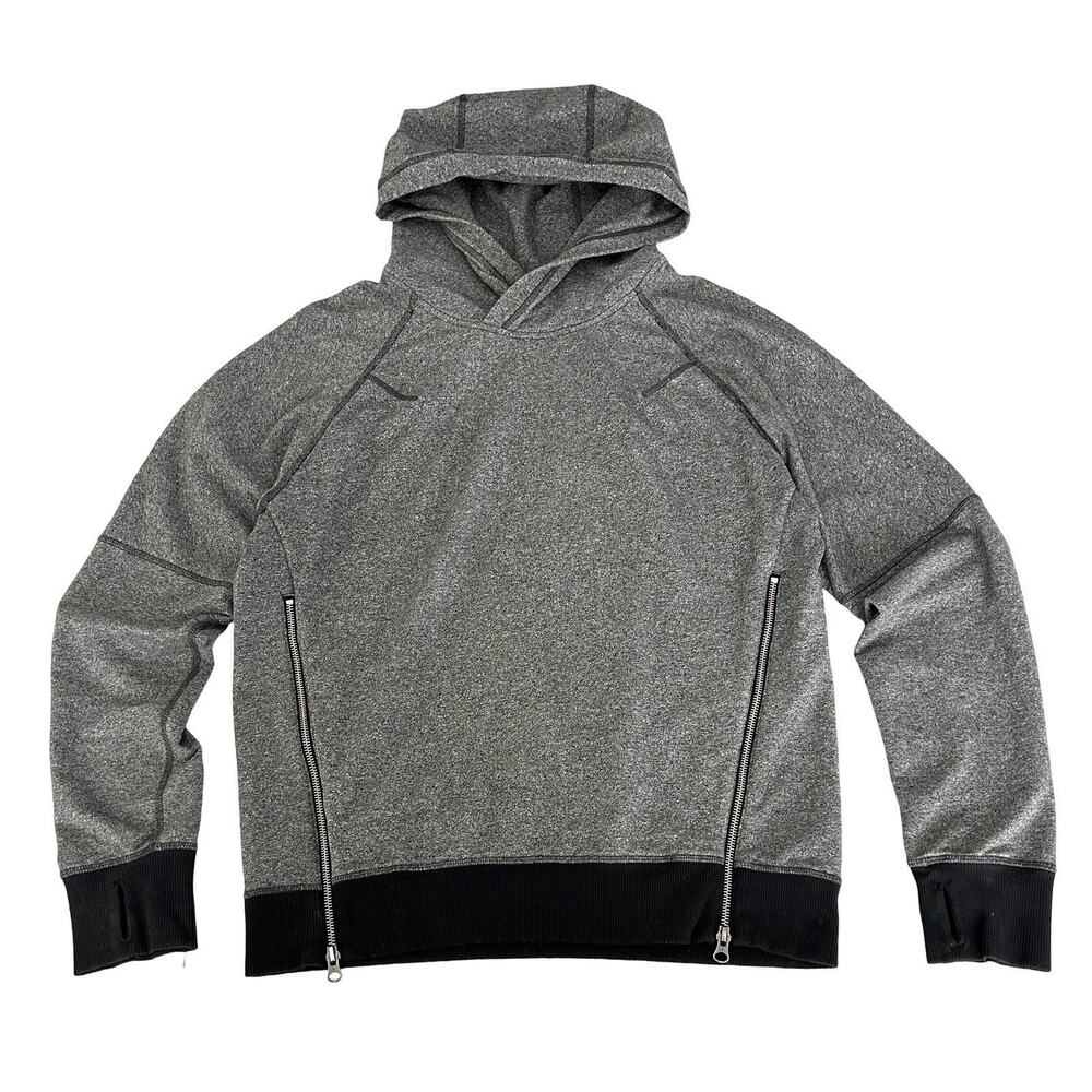 Lululemon Om & Roam Hoodie Womens Size 6 Gray Soft Touch French Terry Pullover